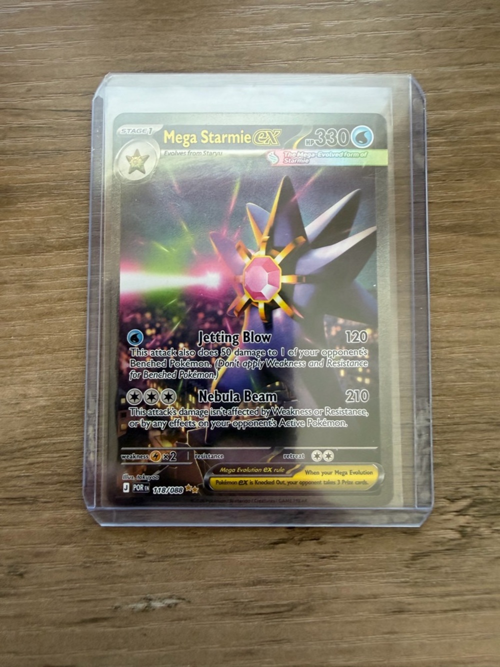Mega Starmie ex 118/088 Me03: Perfect Order Holo Pokemon NM - Picture 8 of 8